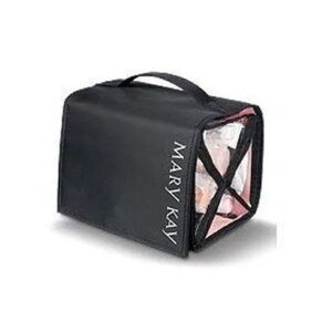 Mary Kay Travel Roll up Cosmetic Bag/Hanger - Black & Pink - New!
